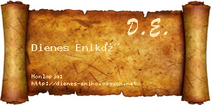 Dienes Enikő névjegykártya
